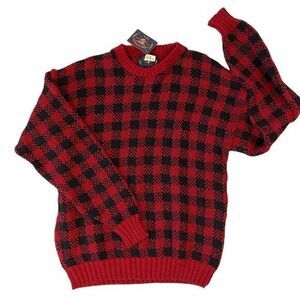 Lake Harmony Vintage Checkered Sweater
